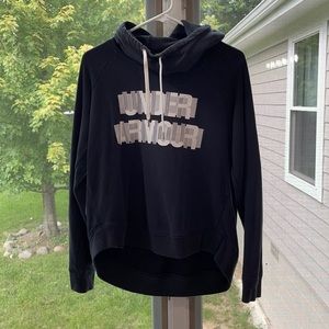 Lightly worn black under armour hoodie, black, in good condition.